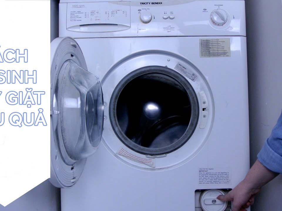 cách vệ sinh máy giặt